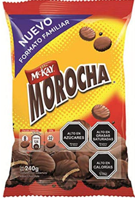 3 X Morocha McKay Cookies from Chile. Classic Chilean chocolate covered cookies. 240 grms each